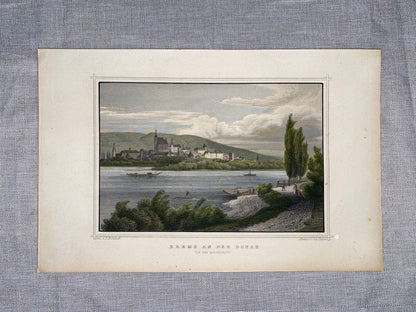 1850 Krems an der Donau Original Stahlstich | Wachau Oberösterreich
