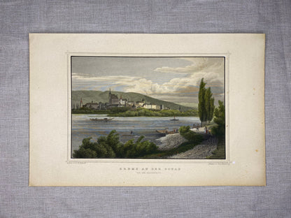 1850 Krems an der Donau Original Stahlstich | Wachau Oberösterreich