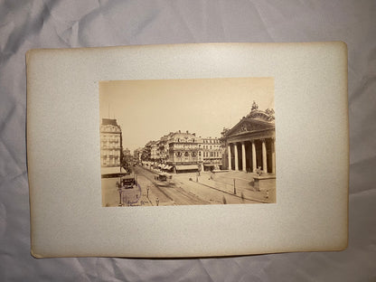 Brüssel Börse und Boulevard 1910
