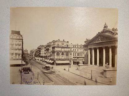 Brüssel Börse und Boulevard 1910