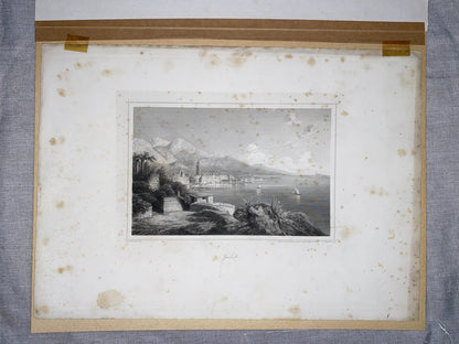 Spalato Split Dalmatien 1850 Original Stahlstich | Stadtansicht Kroatien Adria