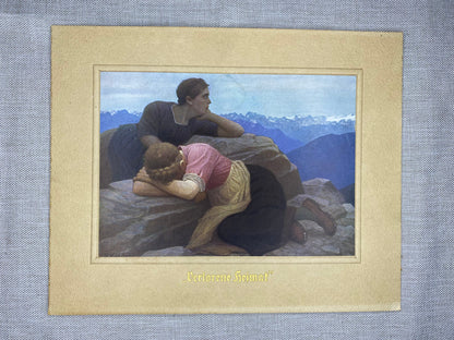 Südtirol Verlorene Heimat | Farblithografie 1900 | Tirol Österreich Alpen