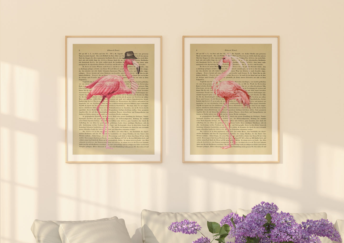 Just married, Flamingo - 2er Kombination