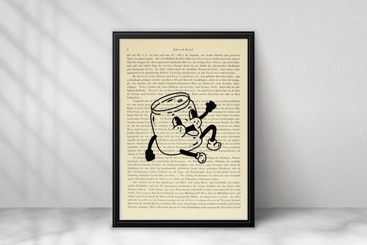 Glückliche Bierdose