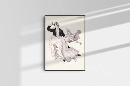 Tanz im Jugendstil - Orignal Print 1920