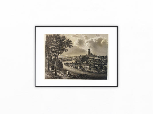 1858 BERN Schweiz Original Stadtansicht | Schweiz Historische Architektur Suisse Alpen