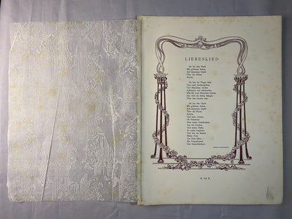 Jugendstil Morgenstern Liebeslied 1900 | Historische Typografie Art Nouveau Poetry