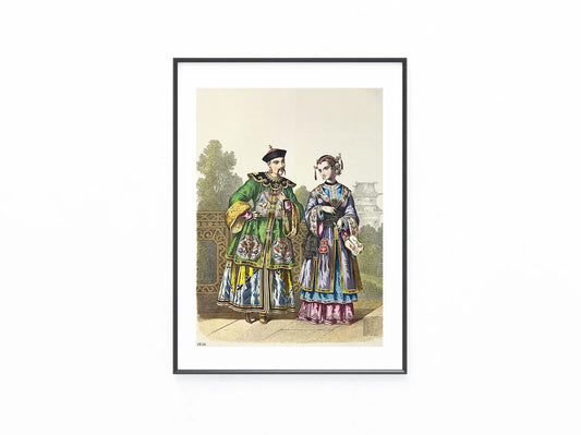 1856 Chinesische Trachten Original | Würdenträger China Mode Kostüme Historisch