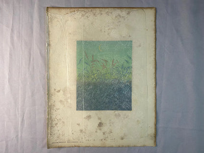 Artur Illies Mondaufgang 1900 Original Farbenätzung | Jugendstil Landschaft