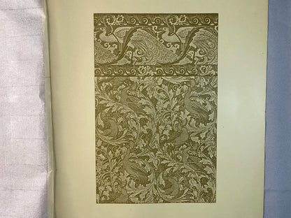 Original Jugendstil Druck Dekor mit Pfauen 1900 | Ornamentale Art Nouveau Kunst