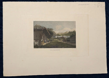 Wolfgangsee Tafel Original Salzkammergut 1850