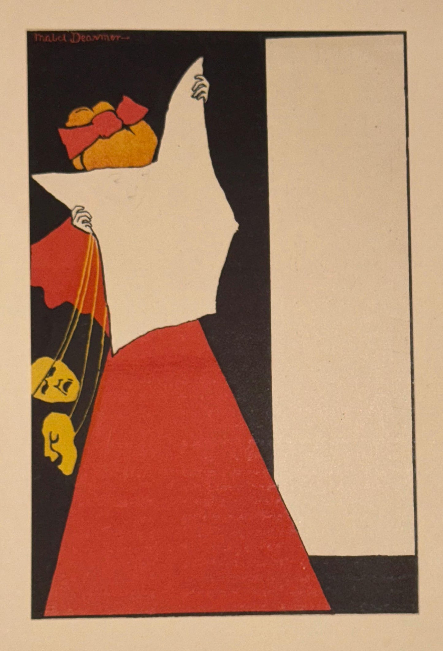 Original Jugendstil-Plakatillustration von Mabel Dearmer